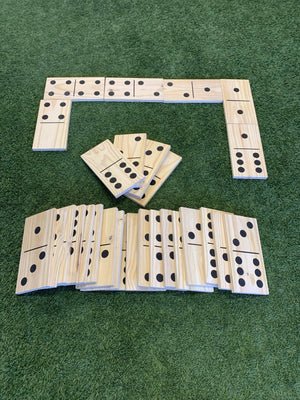 Giant Outdoor Dominoes Game Set with 28 Pieces 15cm