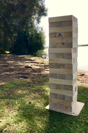 54 Piece Outdoor Giant Jenjo Wooden Block Game 81cm