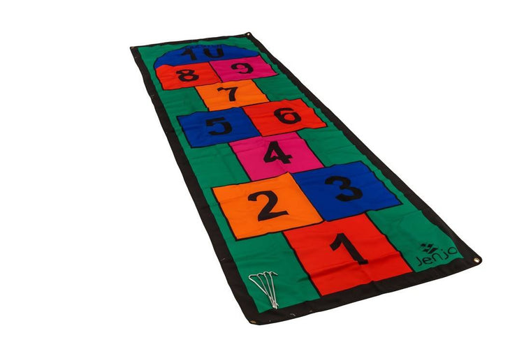 Colourful Hopscotch Mat with Pegs 3m