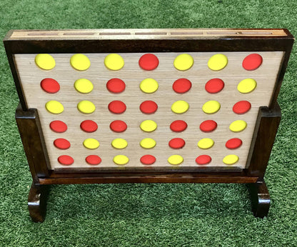 Mini Four In A Row Hardwood Outdoor Boardgame 52cm