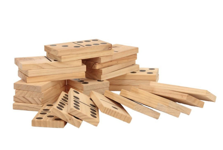 Giant Outdoor Dominoes Game Set with 28 Pieces 15cm