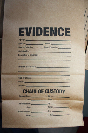 Paper Evidence Bag Prop