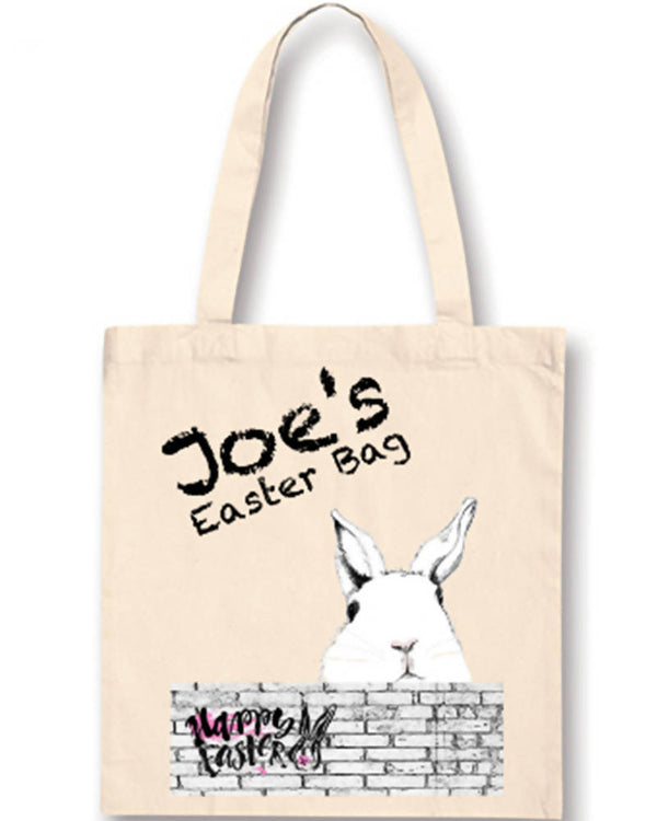 Graffiti Wall and Easter Bunny Personalised Easter Bag