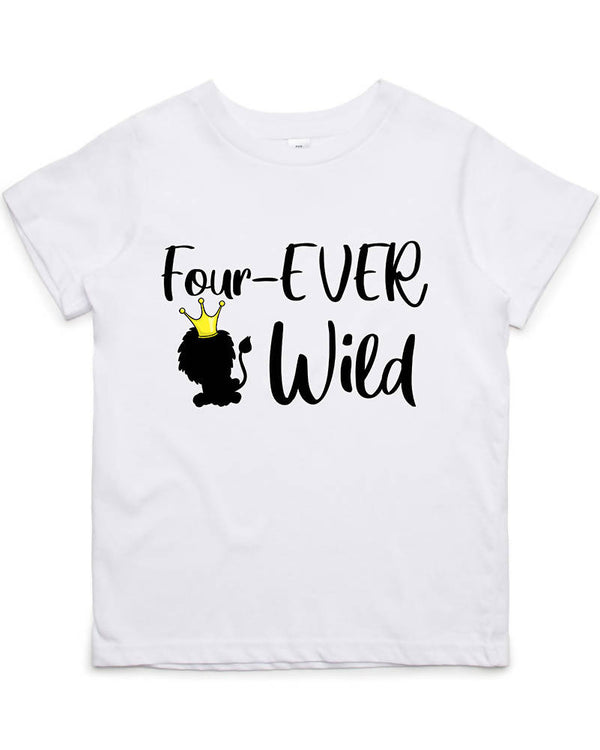 Four Ever Wild Personalised Kids Shirt