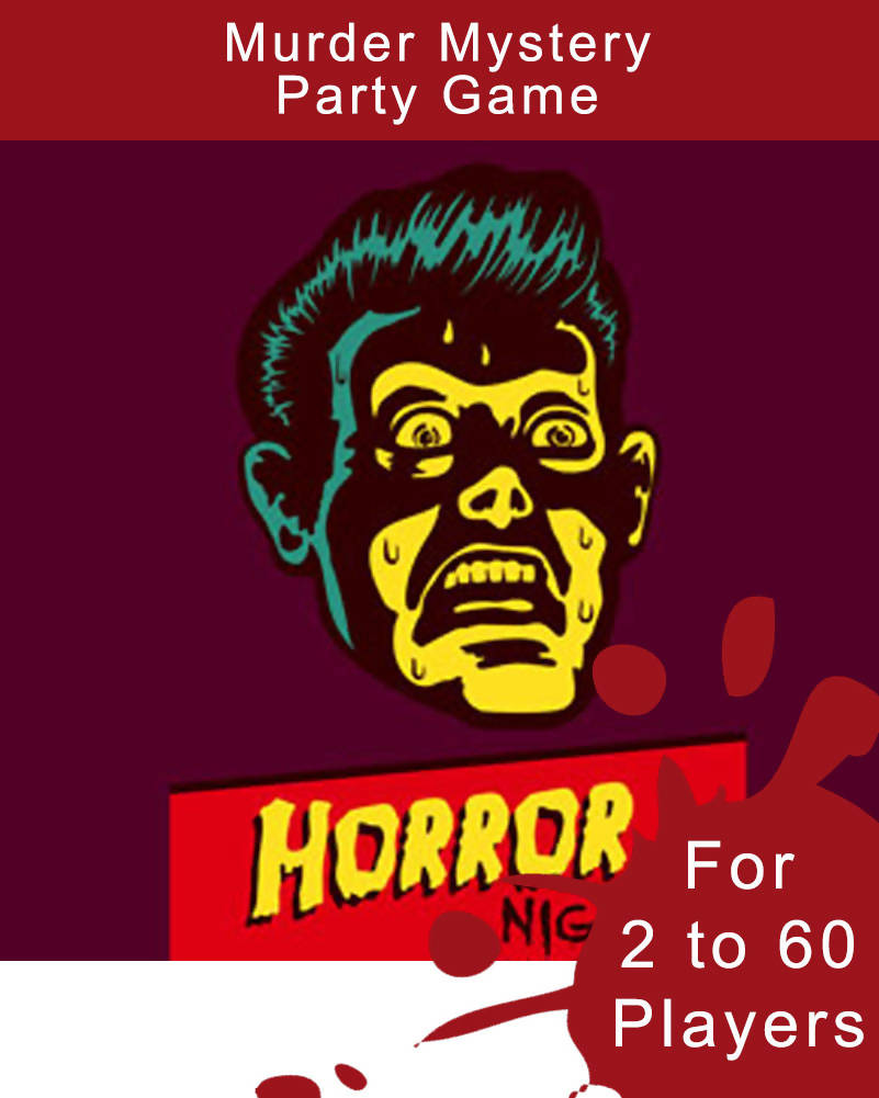 Haunted Horrors Digital Murder Mystery Game for 2 to 60 Players