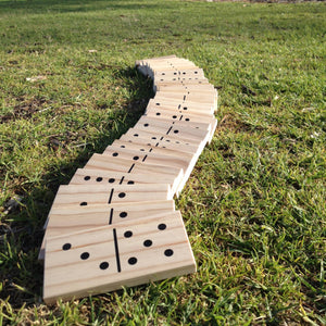 Giant Outdoor Dominoes Game Set with 28 Pieces 15cm
