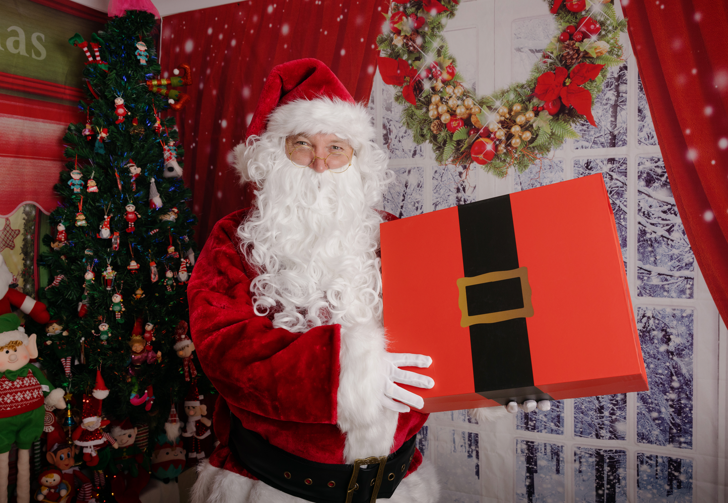 Professional Plush Santa Suit Plus Size Mens Christmas Costume