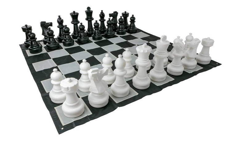 Giant Size Plastic Outdoor Chess Game Set with Mat 3mx3m