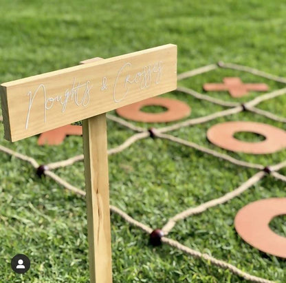 Giant Naughts And Crosses Tic Tac Toe Game Set