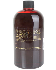 Mehron Bright Red Arterial Stage Blood 473ml For Halloween