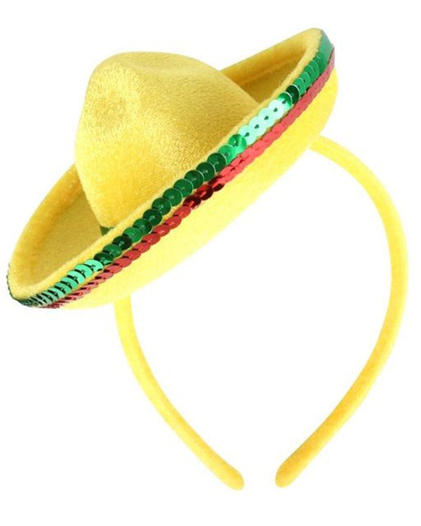 Yellow Mexican Hat Headband