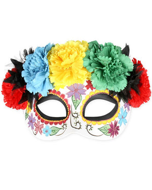 Day of the Dead Bright Flower Eye Mask
