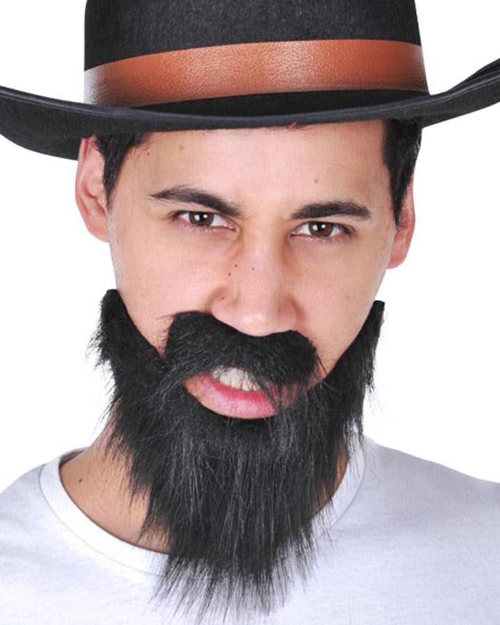 Black Beard and Moustache Set