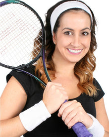 White Sweatband Set