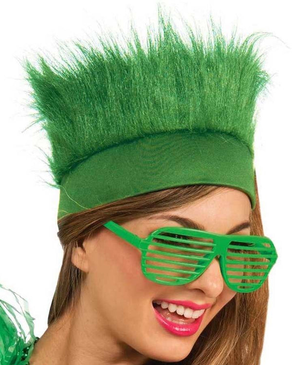 Green Fluffy Headband