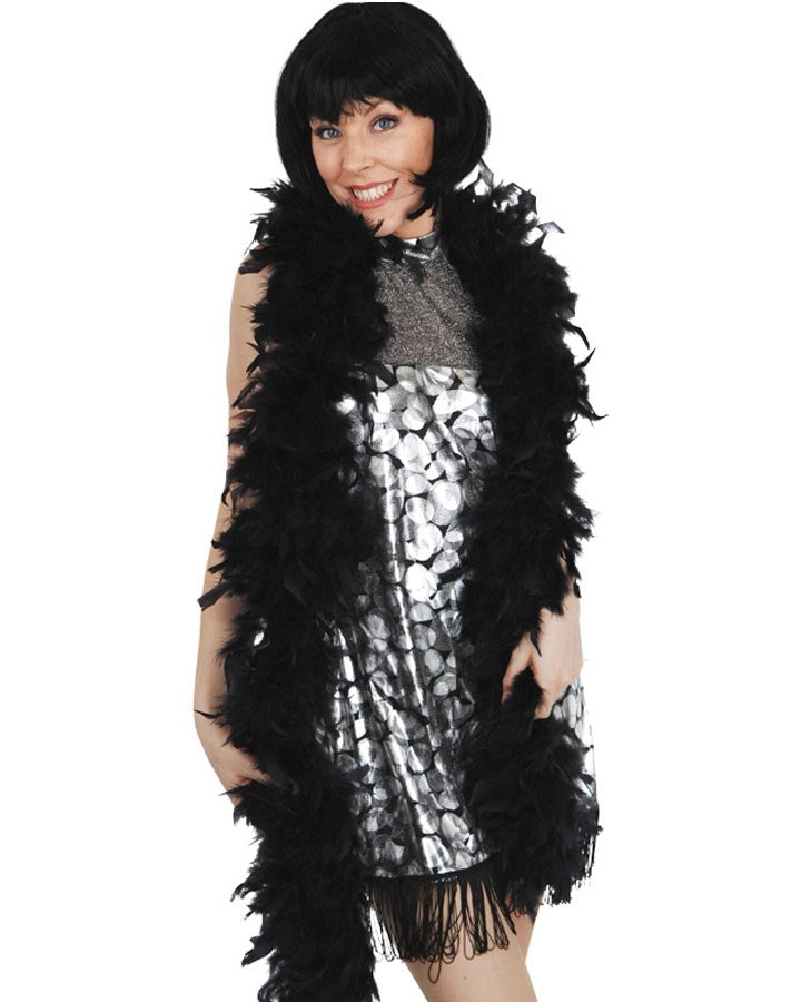Black Feather Boa 2m