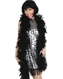Black Feather Boa 2m