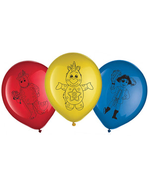 The Wiggles Party 30cm Latex Balloons Pack of 6