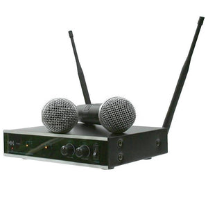 UHF Wireless Microphone System Set with 2 Microphones