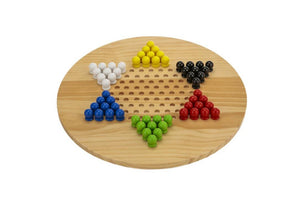 Wooden Giant Chinese Checkers and Solitare Game 60cm