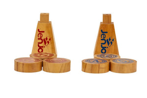 Wooden Rollers Bowling Outdoor Lawn Game Set