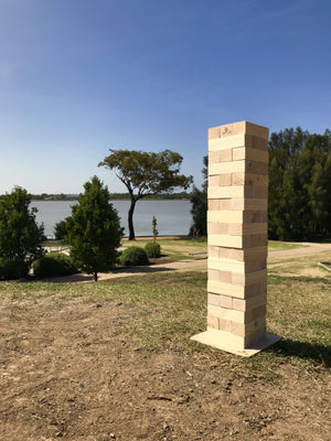 54 Piece Giant Jenjo Outdoor Wooden Block Game 91cm