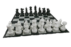 Giant Size Plastic Outdoor Chess Game Set with Mat 3mx3m