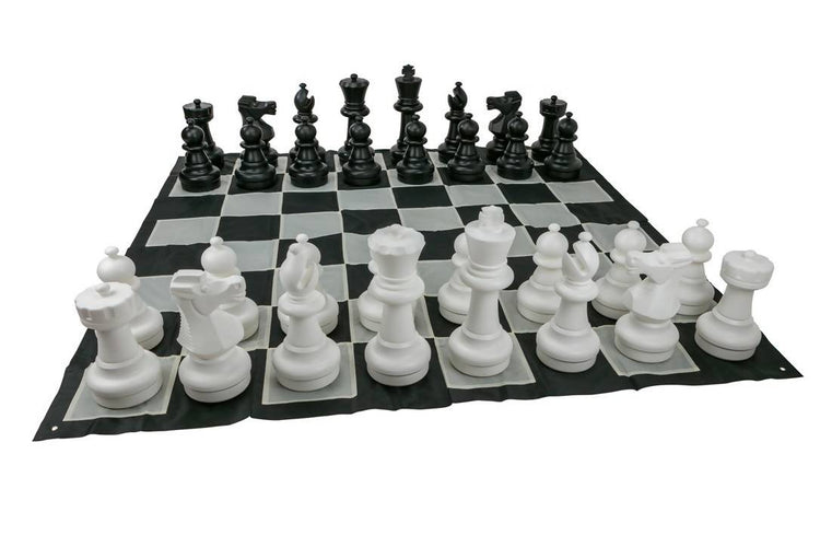 Giant Size Plastic Outdoor Chess Game Set with Mat 3mx3m