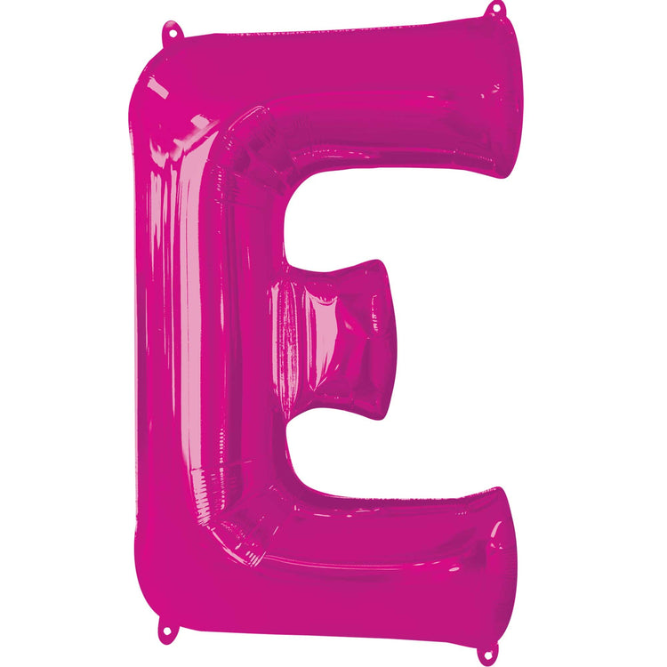 SuperShape Letter E Pink Balloon