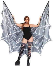 Spider Web Wings Halloween Cape