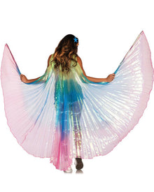 Rainbow 360 Degree Pleated Halter Isis Wings