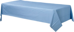 Pastel Blue Plastic Rectangular Tablecover