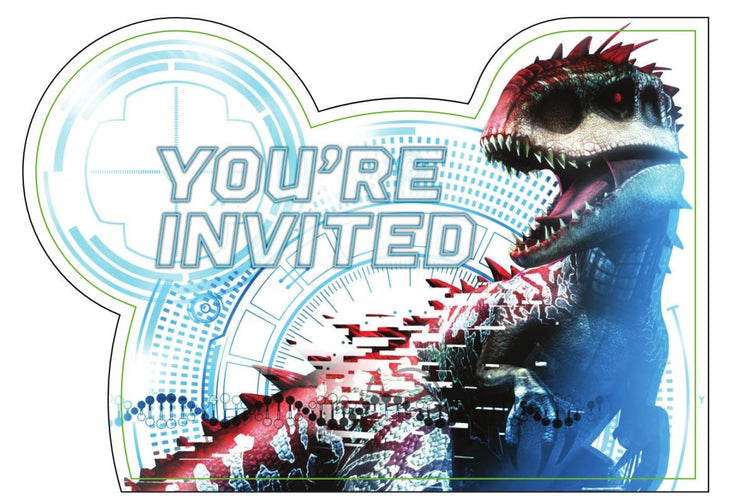 Jurassic World Invitations Pack of 8