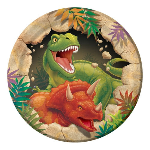 Dinosaur 18cm Party Plates Pack of 8