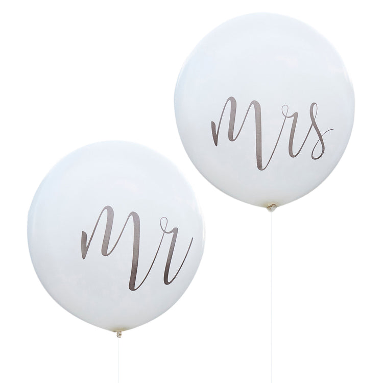 Rustic Country Balloons - 36in - Mr And Mrs Pack of 2