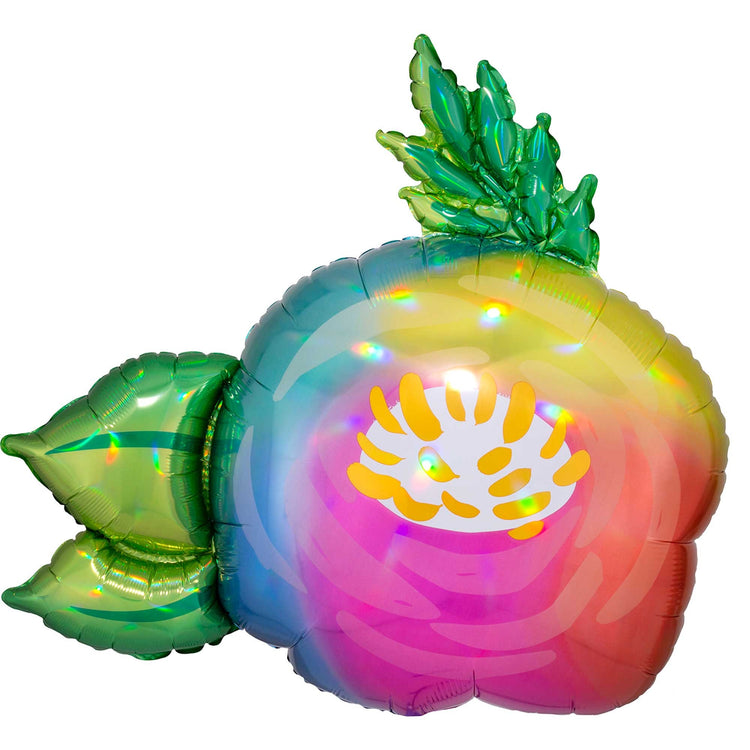 SuperShape Holographic Iridescent Beautiful Flower Balloon