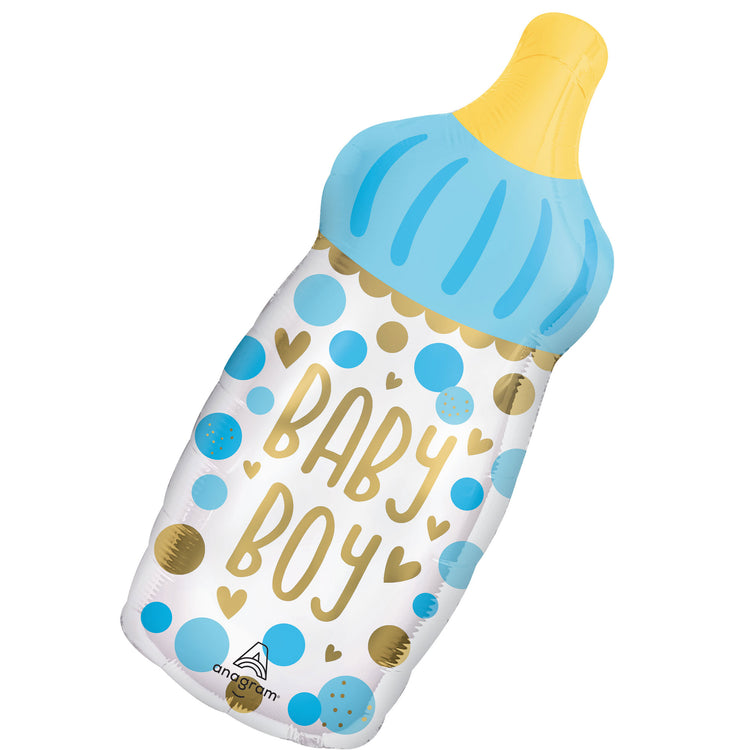 SuperShape XL Baby Boy Bottle Balloon