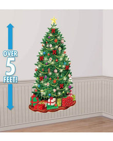 Classic Christmas Tree Scene Setter Cutout