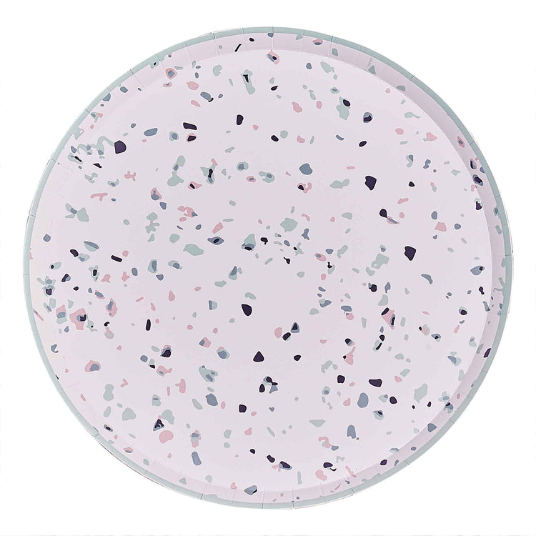 Mix It Up Paper Plates Terrazzo Pack of 8