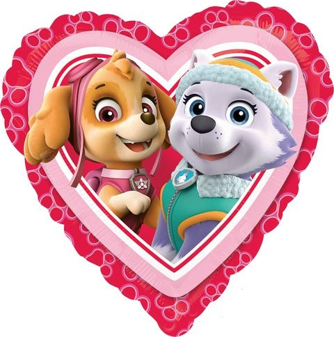 45cm Standard HX Paw Patrol Love - Girl Balloon