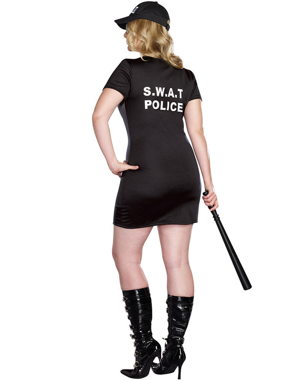 Swat Police Womens Plus Size Costume