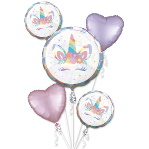 Bouquet Unicorn Party Iridescent P75 Pack of 5