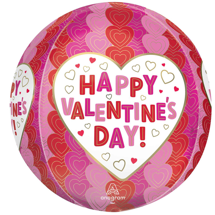 Orbz Happy Valentines Day Wrapped In Hearts G20