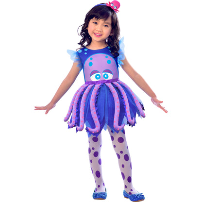 Elly Octopus Girls Costume 3-4 Years
