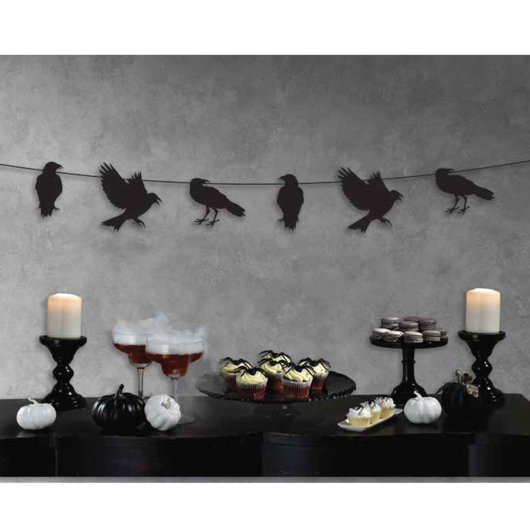 Crow Bunting String Decoration 2m
