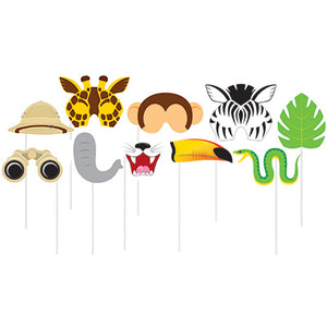 Safari Adventure Assorted Photo Booth Props Pack of 10