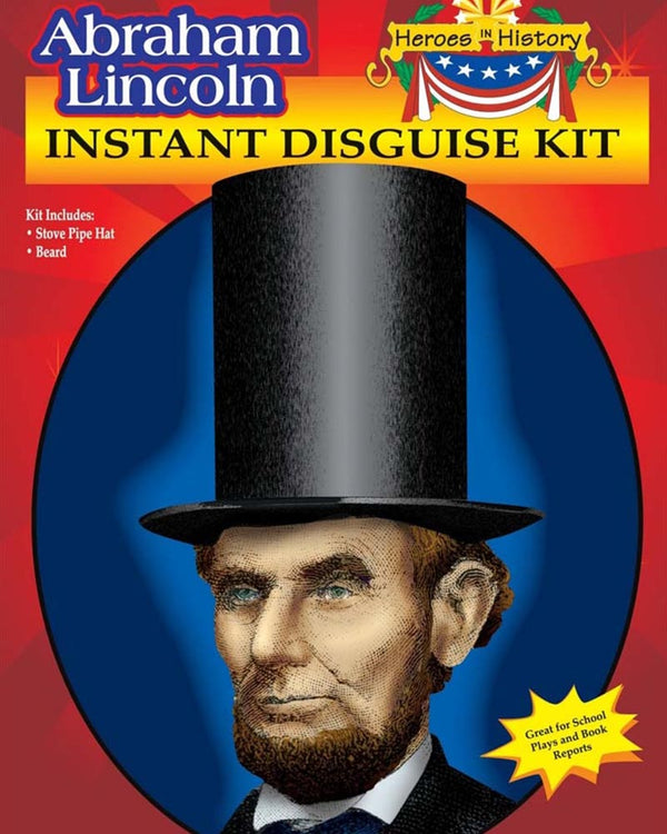 Abraham Lincoln Beard and Hat Set