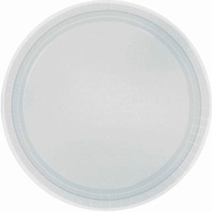 Silver 23cm Paper Plates Pack of 20