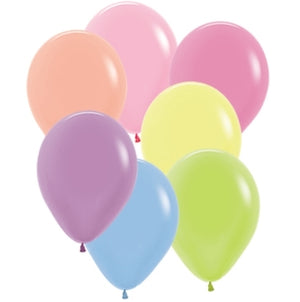 Sempertex 30cm Neon Assorted  Latex Balloons 25PK Pack of 25