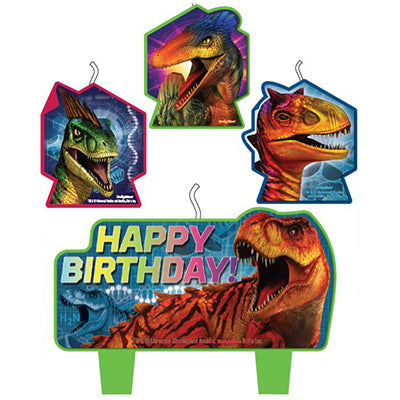 Jurassic World Birthday Candle Set of 4 Pack of 4